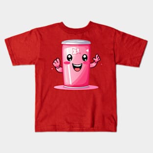 Soft drink cute T-Shirt cute giril Kids T-Shirt